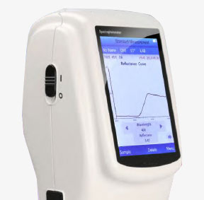 Color spectrophotometer touch screen