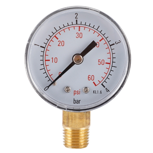 Manomètre de contrôle de pression d'eau 3/4” BSP - 0 - 11 bar / 160 psi