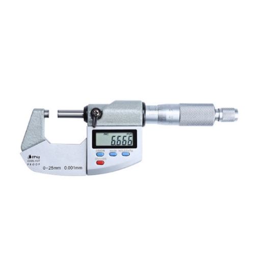 Digital Micrometer, 0~1 Inch Range, 0.00005 Inch Accuracy