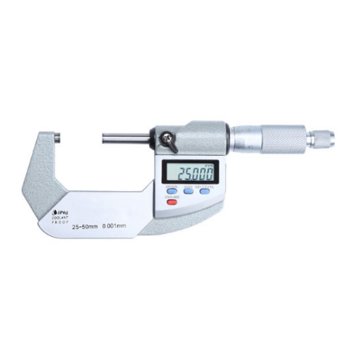 Digital Micrometer, 1~2 Inch Range, 0.00005 Inch Accuracy