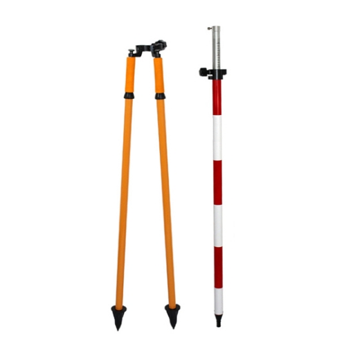 2.3m Prism Pole with Surveying Bipod