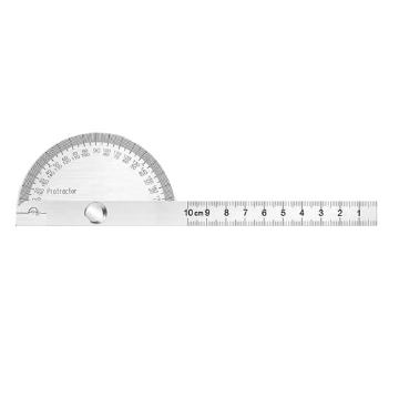  90x150mm Stainless Steel Angle Protractor, 180 Degrees