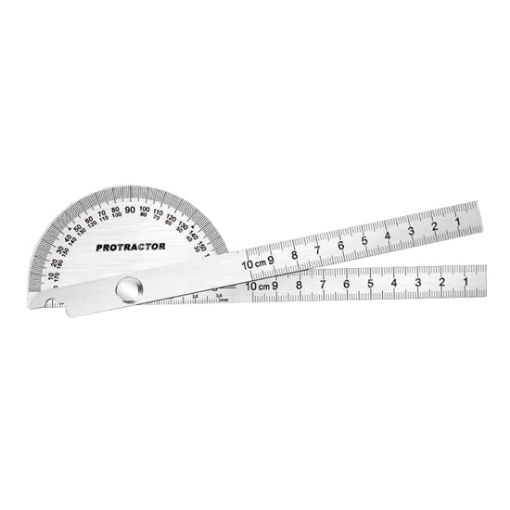 90x150mm Stainless Steel Angle Protractor with Two Arm