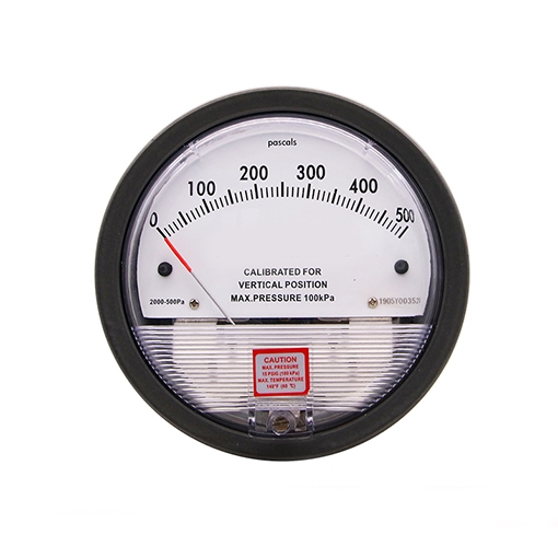 Differential Pressure Gauge, 0~500Pa