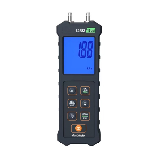 Digital Differential Pressure Manometer, ±103kPA