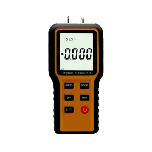 Digital Differential Pressure Manometer, ±89.6kPA