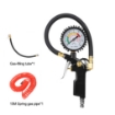 Analog Tire Pressure Gauge with Inflator, 0-220psi