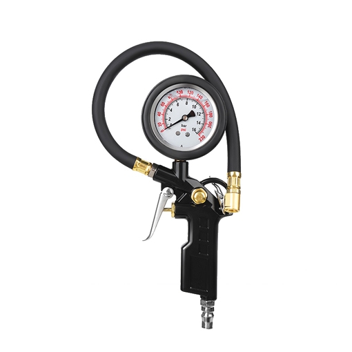 Heavy Duty Tire Pressure Gauge with Inflator, 0-230psi