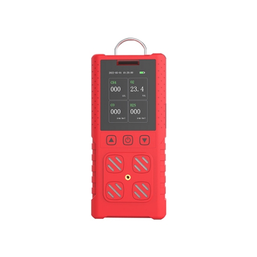 Handheld Multi-Gas Detector, Flammable, O2, H2S, CO