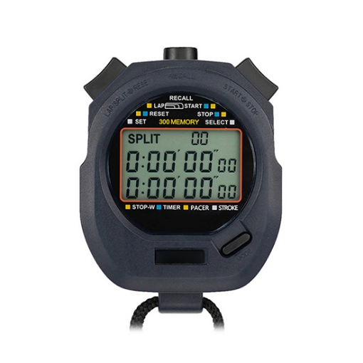 Triple-Row 300-Lap Stopwatch Timer