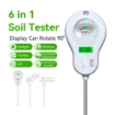6 in 1 Soil Humidity/Moisture/Light/pH Tester 