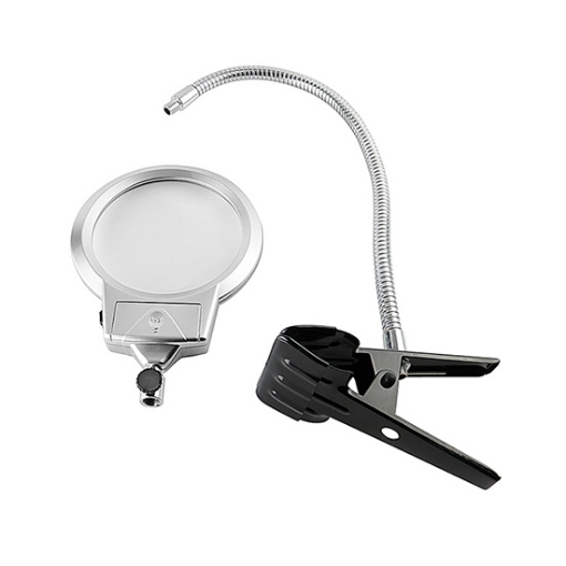 LED Magnifying Glass with Clamp