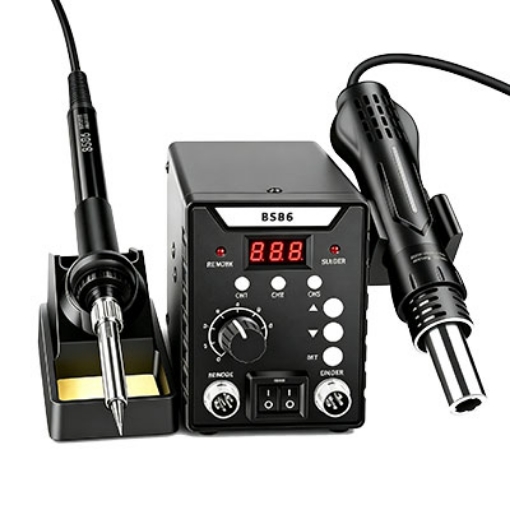 700W 2 in 1 Soldering Station, Hot Air & Iron