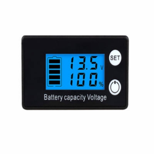 Waterproof DC Battery Indicator, Lead Acid/Lithium, 24V/48V