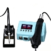 600W 2 in 1 Digital Soldering Station, Hot Air & Iron