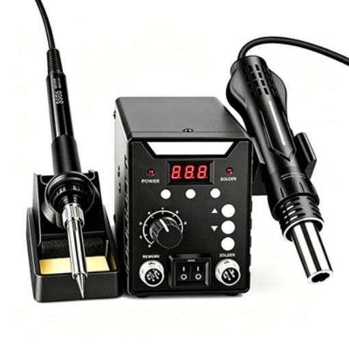 700W 2 in 1 Soldering Station, Hot Air & Iron