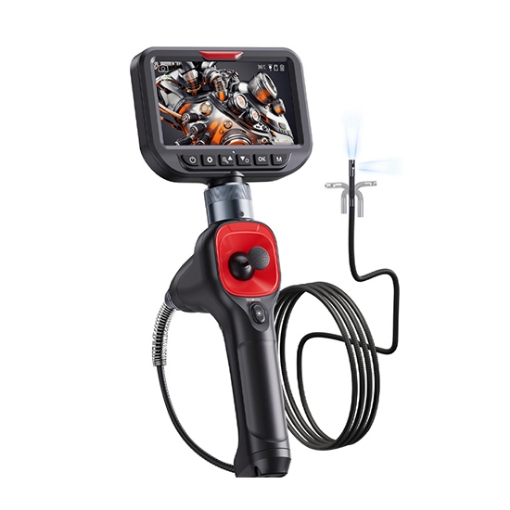 Dual-lens 360° Articulating Borescope With Digital Zoom