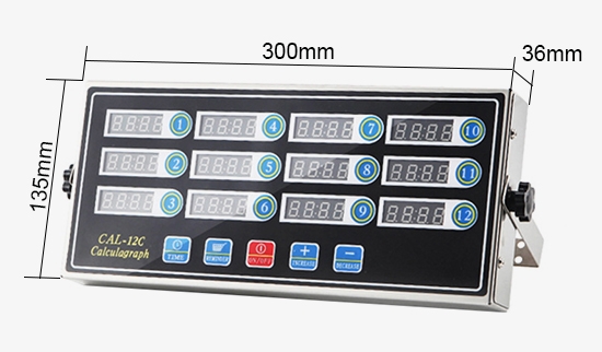 12 channel commercial digital kitchen timer dimension