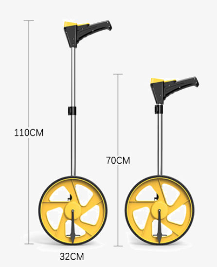 12 Inch digital measuring wheel dimension