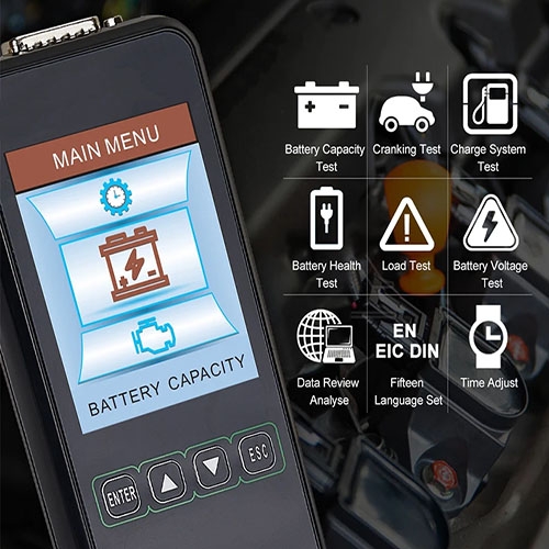 12v 24v car battery checker detail