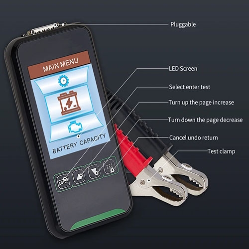 12v 24v car battery checker structure