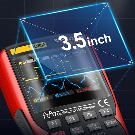 Handheld oscilloscope multimeter detail