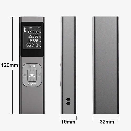 3 in 1 laser distance meter dimension