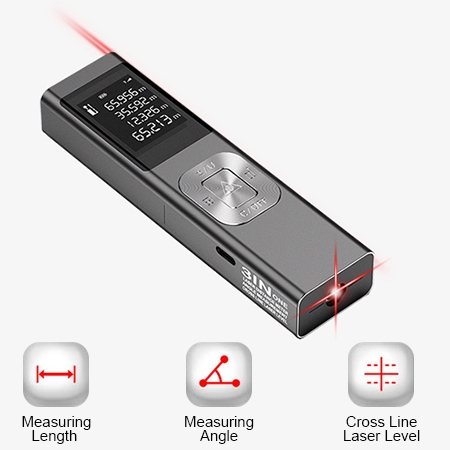 3 in 1 laser distance meter with multiple functions