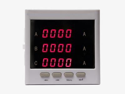 3 phase AC digital panel volt meter with LED or LCD display