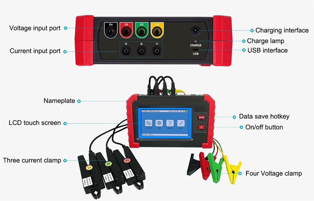 3 phase volt amp meter details