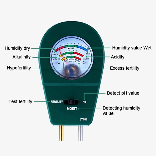 3 Way soil ph meter