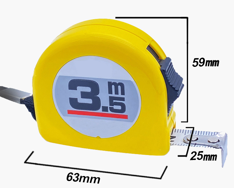 Dimension of 3.5m measuring tape