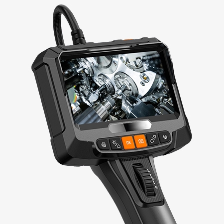 360° articulating borescope 5-inch display