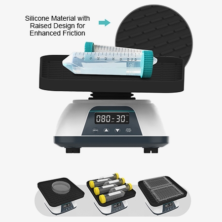 3D platform lab mixer anti-slip silicone platform