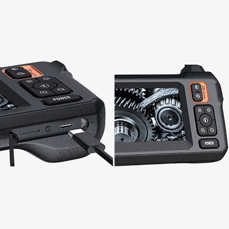 4.3" inspection camera charging port