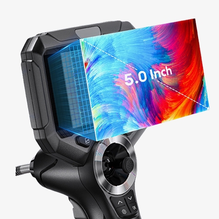 4-Way articulating borescope 5-inch screen