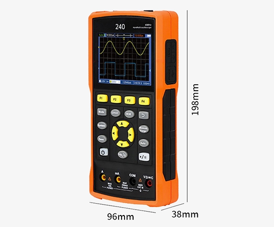 40MHz digital oscilloscope multimeter size