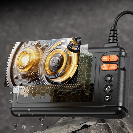 5 inch dual lens industrial endoscope camera display