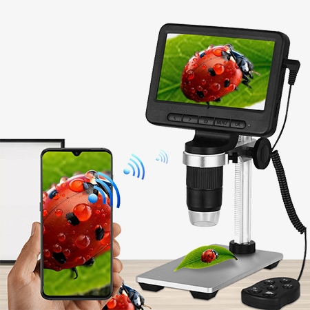 5-inch WiFi digital microscope dual connectivity