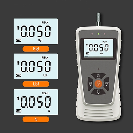 Digital push pull force gauge detail