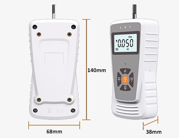 Digital push pull force gauge size