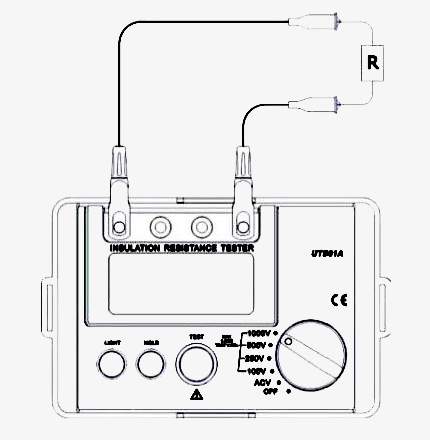 500V megger insulation resistance test wiring diagram