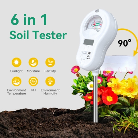 6 in 1 soil tester