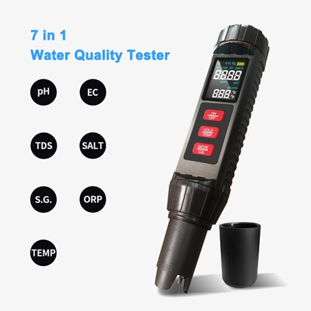 7 in 1 multifunction water quality tester