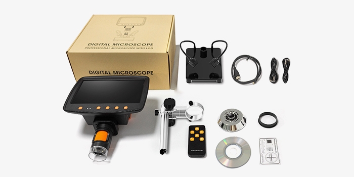 7-inch 1000X digital microscope packing list