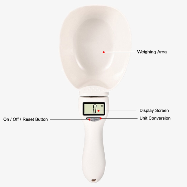 800g electronic spoon scale dimension