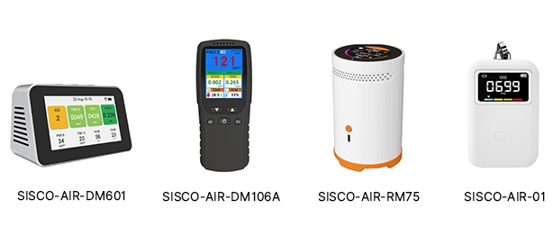 4 models of air quality monitors
