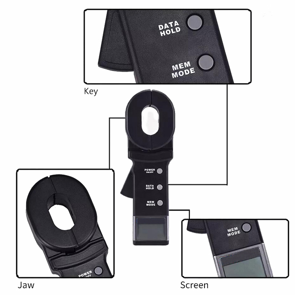 Clamp earth resistance tester