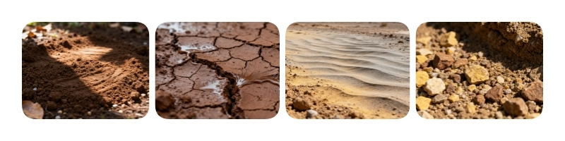 Different soil