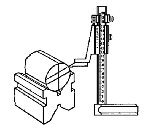 Height gauge working